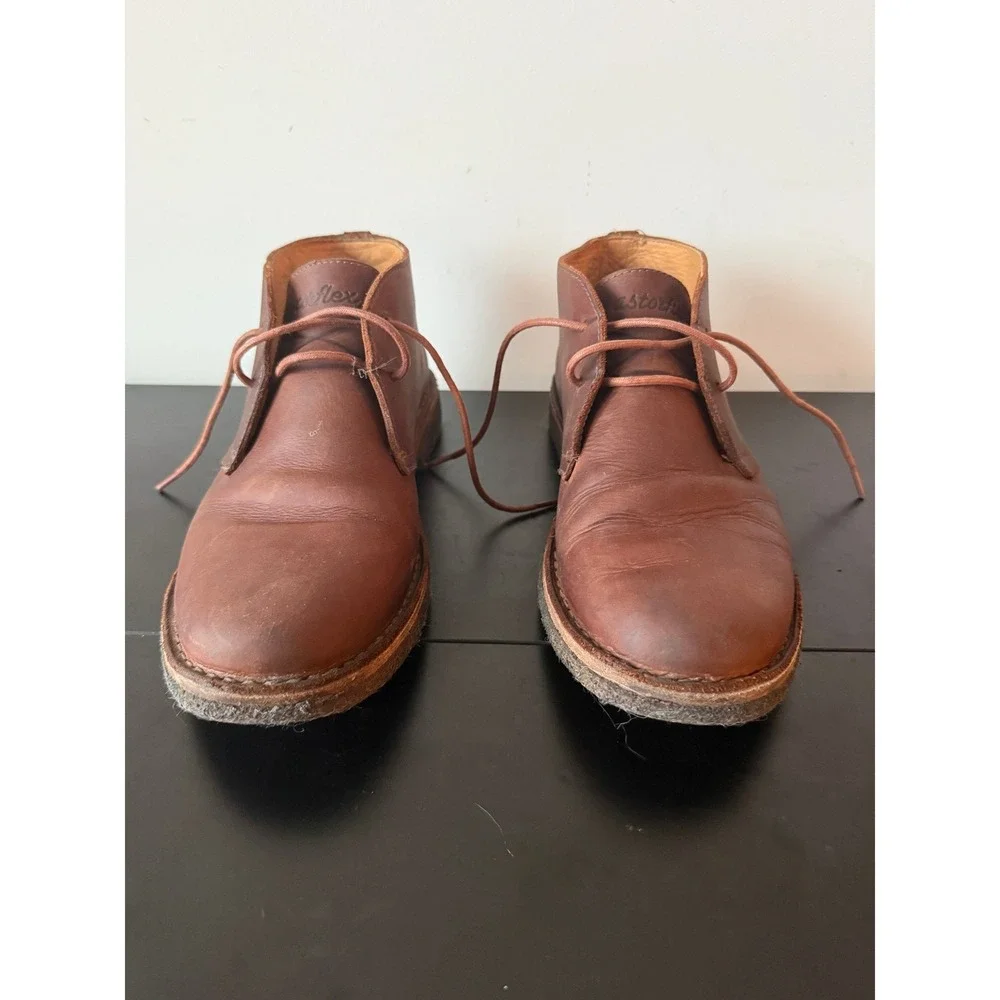 Astorflex Brown Leather Chukka Desert Boots Italy Mens EU43 US 10 Shoes